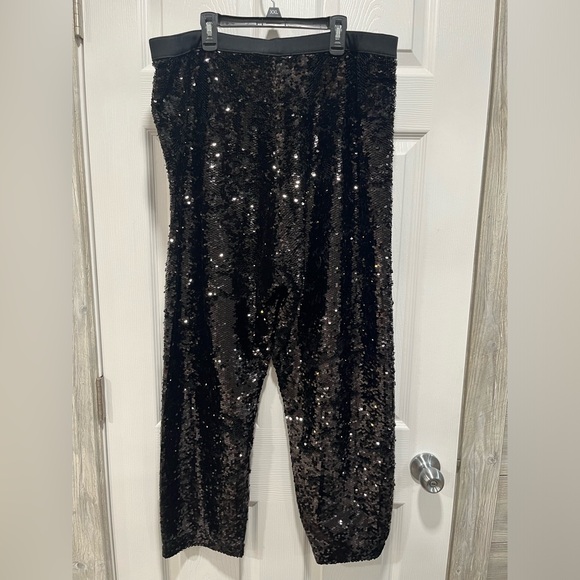 Joan Vass Plus Size Sequence Pants - Picture 3 of 4